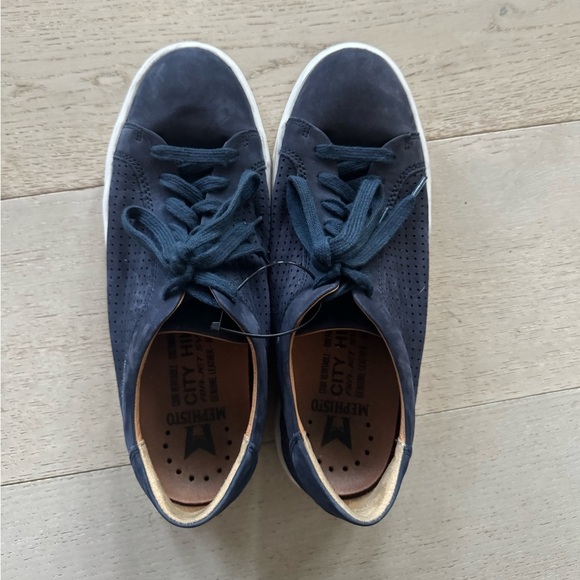 MEPHISTO Men's City HikerSneakers nubuck leather 8.5 blue